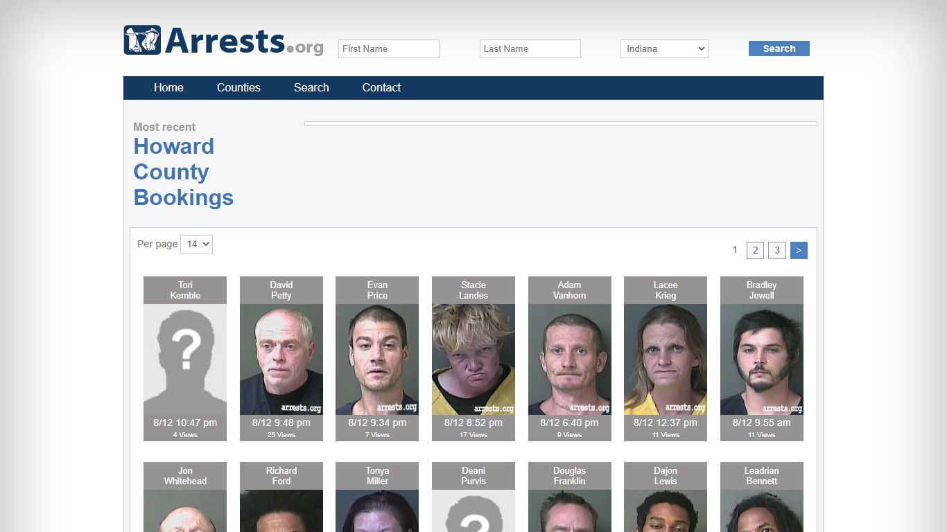 Howard County Arrests and Inmate Search